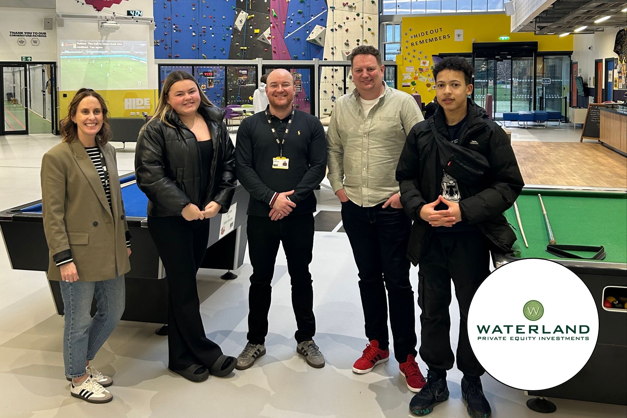 Salford Youth Zone £100k from first Patron, Waterland